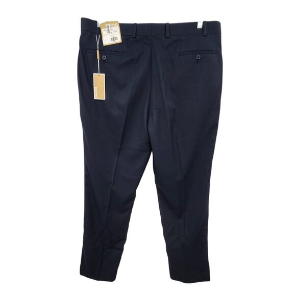 New NWT Men's Michael Michael Kors Navy Blue Dress Pants Slacks Size 40 X 32 - Picture 2 of 7